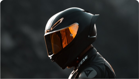 person wearing helmet